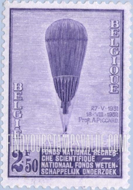 FindYourStampsValue: Auguste Piccard’s Balloon