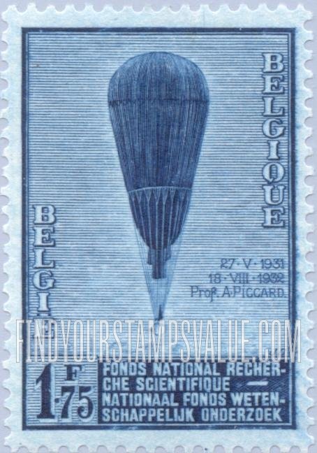 FindYourStampsValue: Auguste Piccard’s Balloon