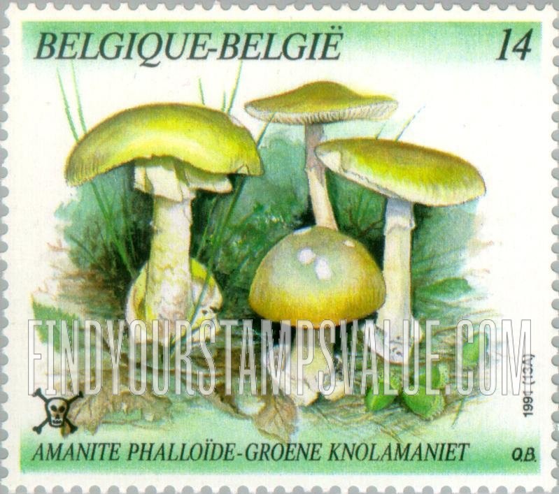 FindYourStampsValue: Mushrooms: Amanita phalloides