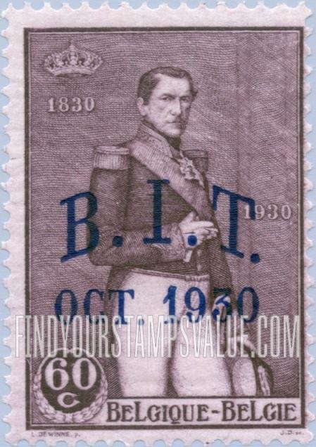 FindYourStampsValue: Leopold I, by Lievin de Winne