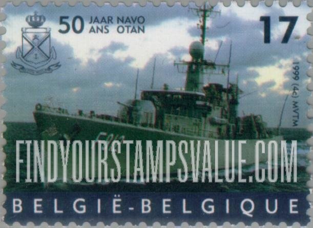 FindYourStampsValue: NATO, 50th Anniversary: Frigate Wandelaar
