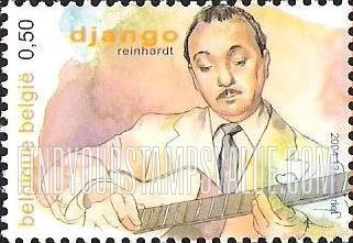 FindYourStampsValue: Jazz Musicians: Django Reinhardt (1910-53), guitarist