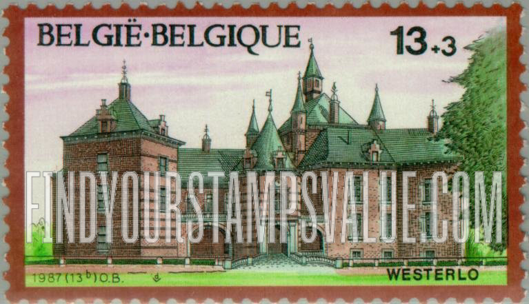 FindYourStampsValue: Semi-Postal, Castles: Westerlo