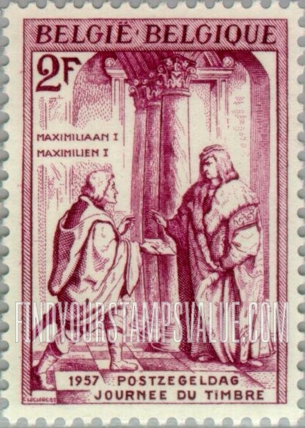 FindYourStampsValue: Emperor Maximilian I Receiving Letter