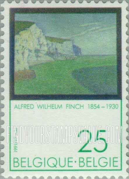 FindYourStampsValue: The English Coast at Dover by Alfred W. Finch (1854-1930)