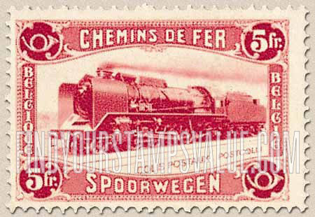 FindYourStampsValue: Parcel Post and Railway: Modern Locomotive