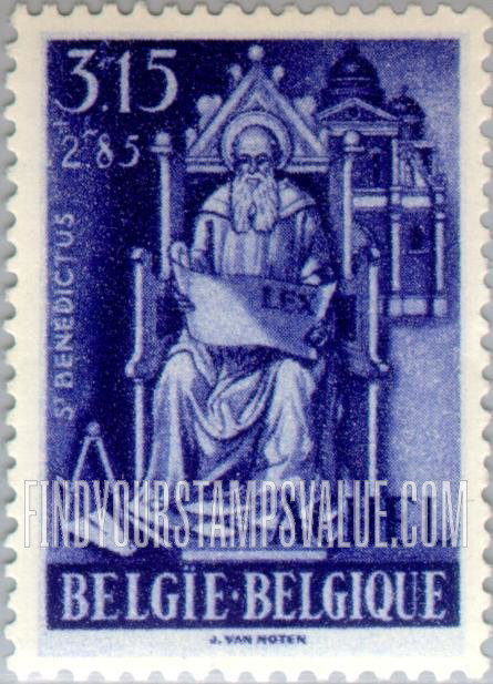 FindYourStampsValue: Semi-Postal: St. Benedict, legislator & builder
