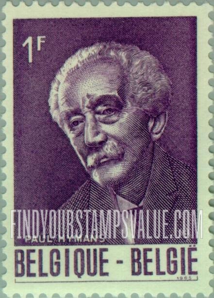 FindYourStampsValue: Paul Hymans (1865-1941), Belgian Foreign Minister, First President of the League of Nations
