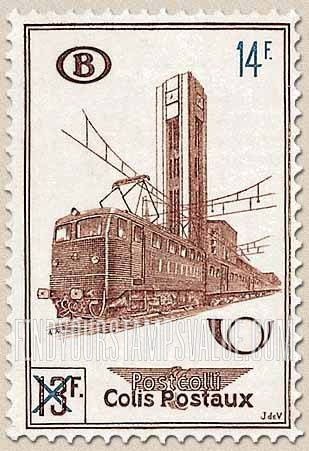 FindYourStampsValue: Parcel Post and Railway: Electric Train