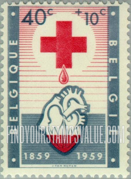 FindYourStampsValue: Semi-Postal: Allegory of Blood Transfusion