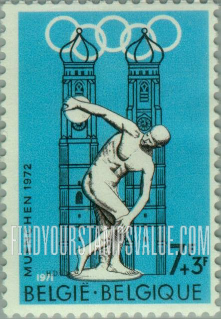 FindYourStampsValue: Semi-Postal: Discobolus and Munich Cathedral