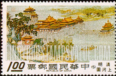 FindYourStampsValue: View of City in Cathay - 中国城市的景色
