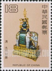 FindYourStampsValue: Enamelware: Elephant vase, Ch’ing Dynasty - 古代珐琅器: 大象花瓶 (太平有象), 清代