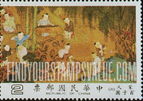 FindYourStampsValue: One Hundred Boys, Sung Dynasty scroll - 一百个男孩 (百子图古画), 宋代