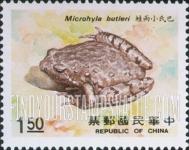FindYourStampsValue: Amphibians: Microhyla butleri - 两栖类: 巴氏小雨蛙