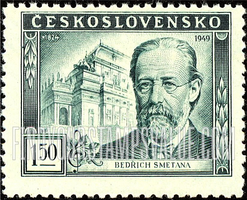 FindYourStampsValue: Bedrich Smetana and National Theater, Prague