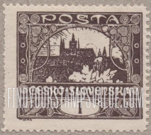 FindYourStampsValue: Hradcany at Prague
