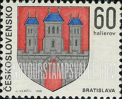 FindYourStampsValue: Arms of Regional Capitals: Bratislava