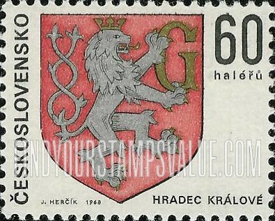 FindYourStampsValue: Arms of Regional Capitals: Hradec Králové