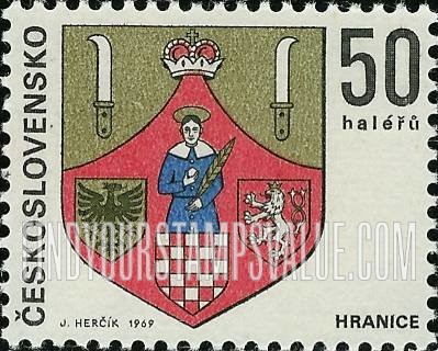 FindYourStampsValue: Coat of Arms Type of 1968: Hranice