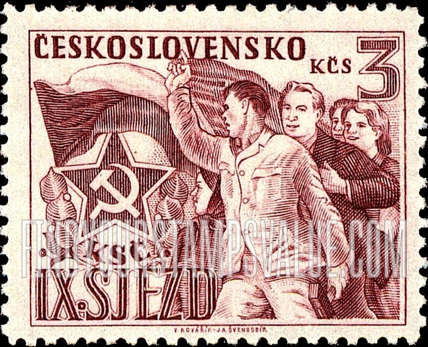 FindYourStampsValue: Communist Emblem and Workers
