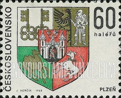 FindYourStampsValue: Arms of Regional Capitals: Plzen