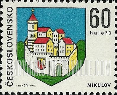 FindYourStampsValue: Coat of Arms Type of 1968: Mikulov