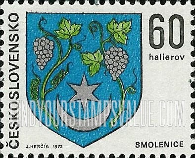 FindYourStampsValue: Coat of Arms Type of 1968: Smolenice