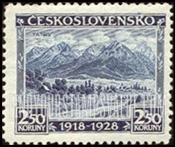 FindYourStampsValue: 10th anniversary of Czech independence: Great Tatra
