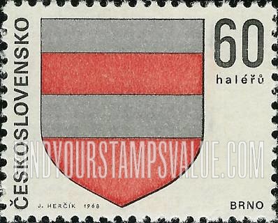 FindYourStampsValue: Arms of Regional Capitals: Brno