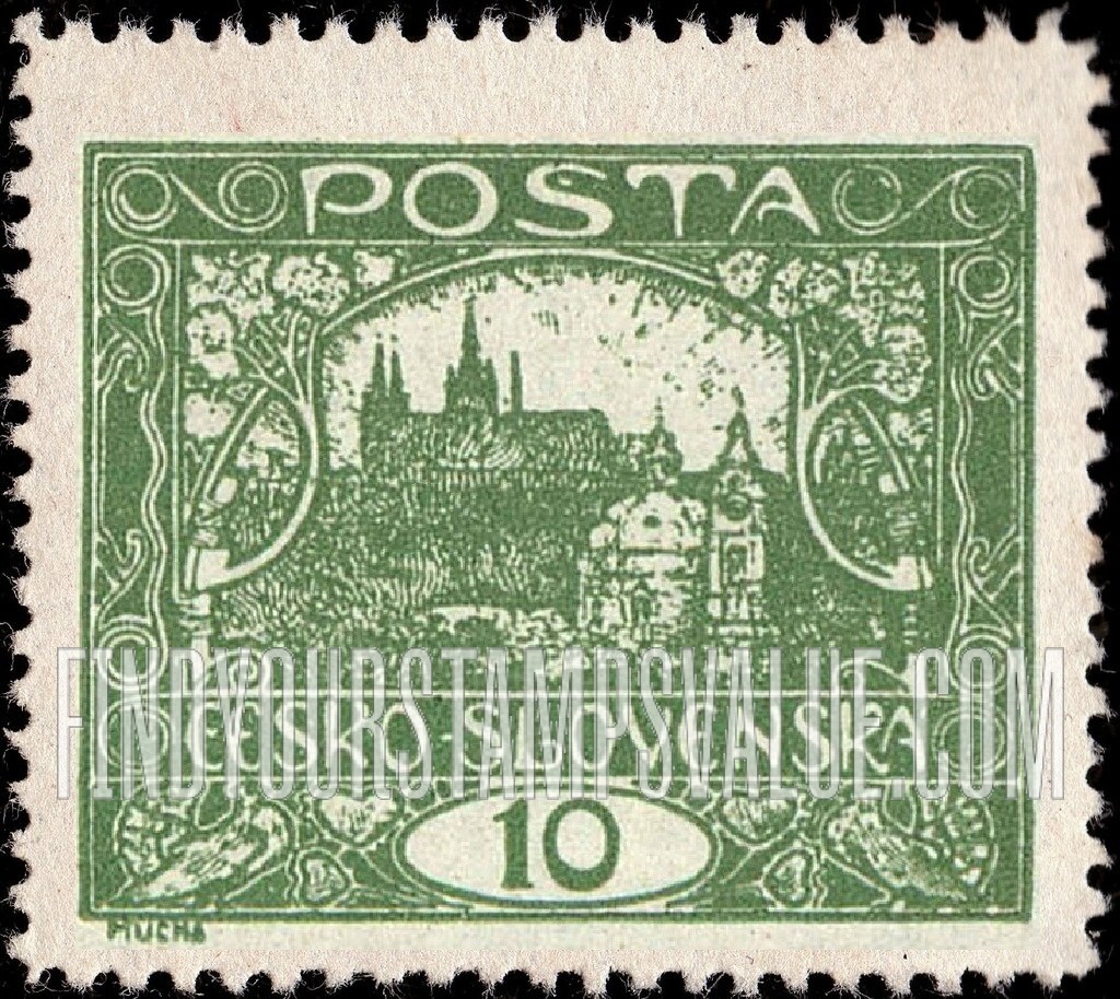 FindYourStampsValue: Hradcany at Prague