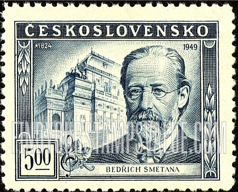 FindYourStampsValue: Bedrich Smetana and National Theater, Prague