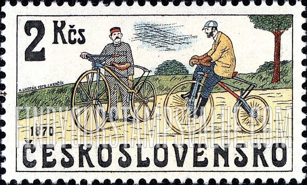FindYourStampsValue: Bicycles from: “Bone Shaker” Bicycles, 1870