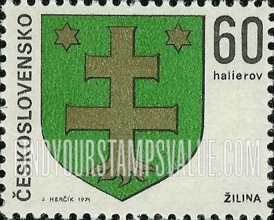 FindYourStampsValue: Coat of Arms Type of 1968: Zilina