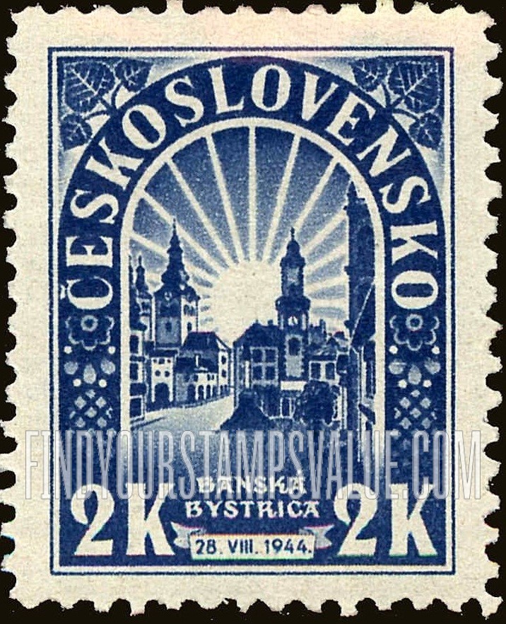 FindYourStampsValue: View of Banská Bystrica