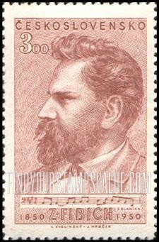FindYourStampsValue: Zdenek Fibich: Portrait Type of 1950