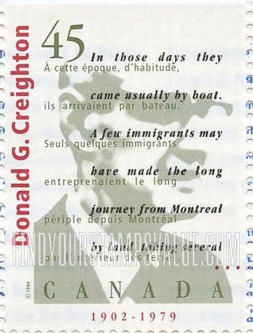 FindYourStampsValue: Authors: Donald G. Creighton (1902-79)