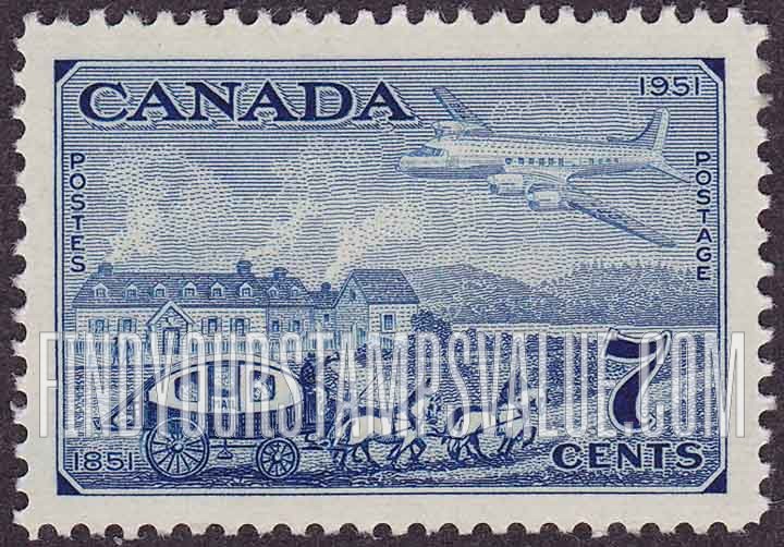FindYourStampsValue: Stagecoach and Plane