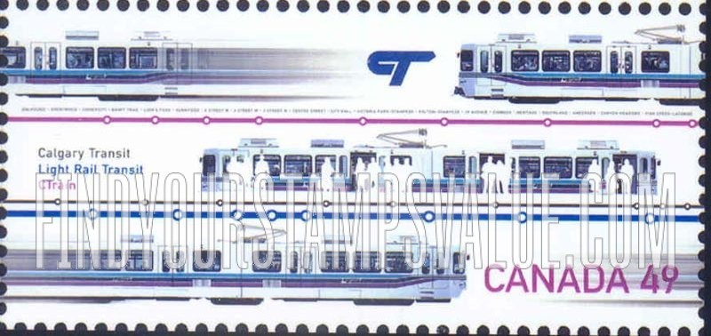 FindYourStampsValue: Urban Transit and Light Rail Systems: Calgary Transit Light Rail