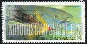 FindYourStampsValue: Fly Fishing in Canada: Cosseboom special, Atlantic salmon