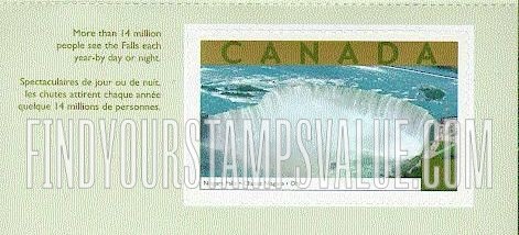 FindYourStampsValue: Tourist Attractions Type of 2001: Niagara Falls, Ontario