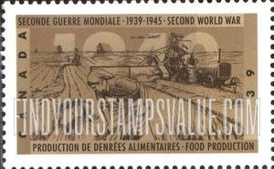 FindYourStampsValue: World War II Type of 1989: Food production