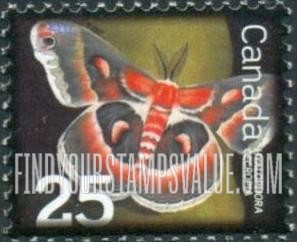 FindYourStampsValue: Beneficial Insects: Cecropia moth (Hyalophora cecropia).