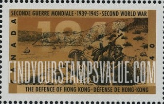 FindYourStampsValue: World War II Type of 1989: Defense of Hong Kong