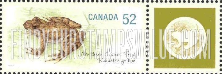 FindYourStampsValue: Endangered Animals Type of 2006: Northern cricket frog