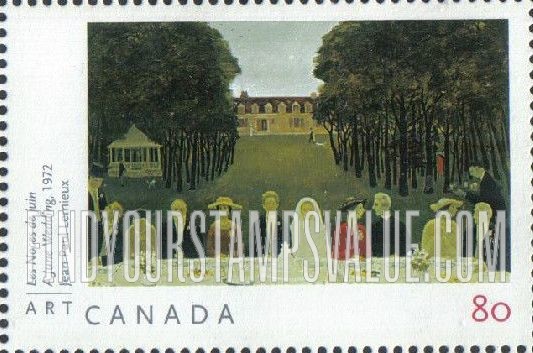 FindYourStampsValue: Paintings by Jean Paul Lemieux: A june Wedding