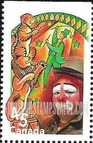 FindYourStampsValue: The Circus: Lion tamer