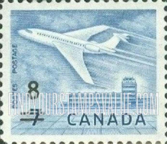 FindYourStampsValue: Jet at Ottawa Airport
