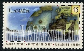 FindYourStampsValue: John Cabot’s Voyage to Canada, 500th Anniversary