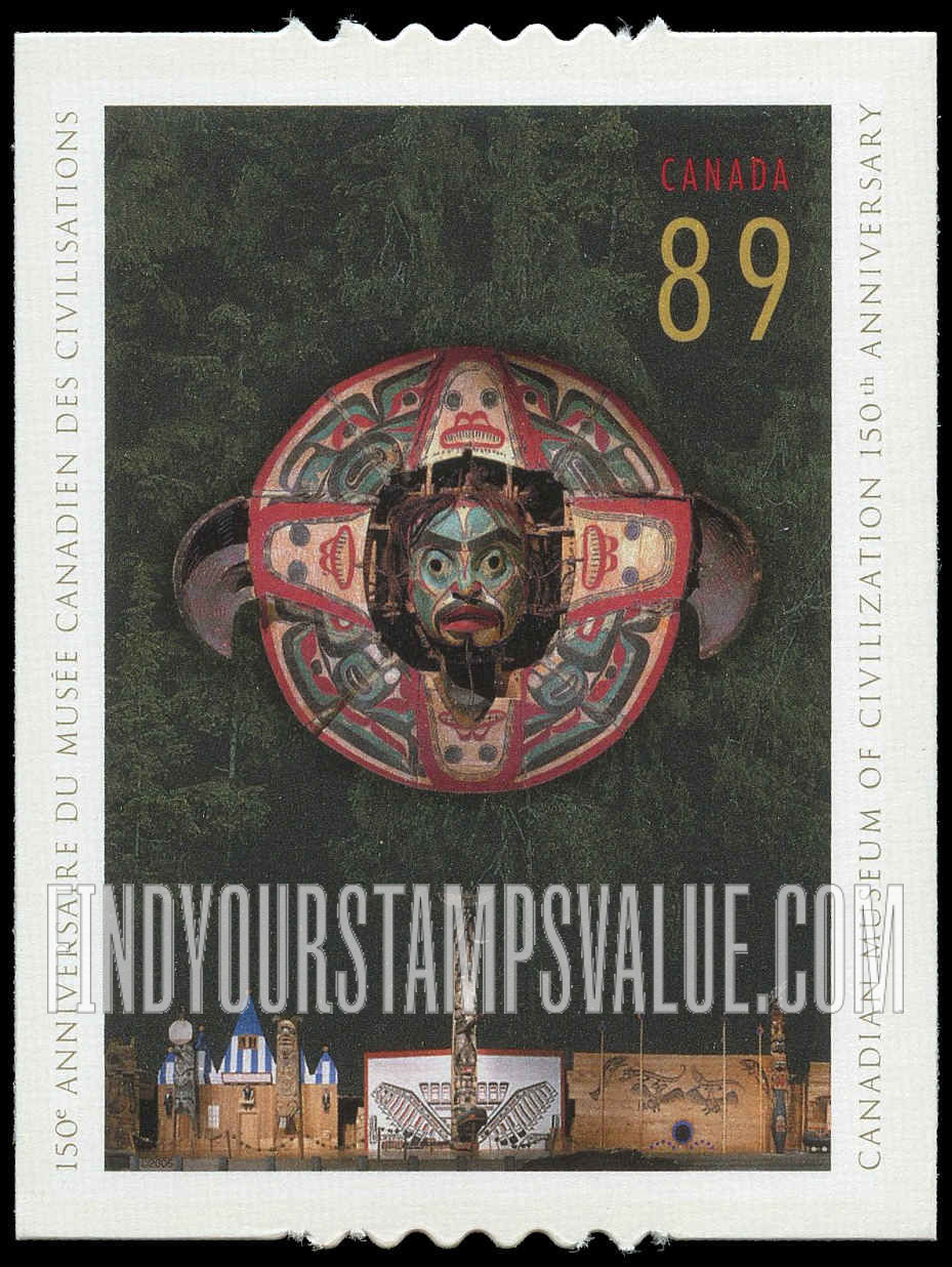 FindYourStampsValue: Northwest Coast Transformation Mask and Northwest Coast Exhibit